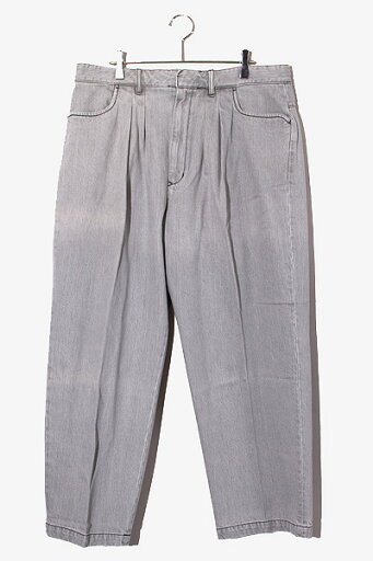 【中古】未使用品 FARAH ファーラー Two-tuck Wide Tapered Pants ツータック ワイド テーパードパンツ コットン ジップフライ デニムパンツ 36 GRAY グレー FR0301-M4005 /◆ メンズ 【ベクトル 古着】 241108 【中古】未使用品 FARAH ファーラー Two-tuck Wide Tapered Pants ツータック ワイド テーパードパンツ コットン ジップフライ デニムパンツ 36 GRAY グレー FR0301-M4005 /◆ メンズ 【ベクトル 古着】 241108