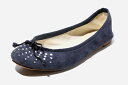 【中古】23cm SHIPS シップス ビジューフラット バレエシューズ 36 NAVY ネイビー /◆☆ レディース 【ベクトル 古着】 250107