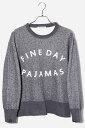 【中古】GELATO PIQUE HOMME ジェラートピケオム ロゴスウェットシャツ トレーナー パンツ セットアップ M GRAY グレー /◆ メンズ 【...