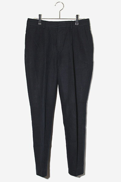 【中古】SHIPS シップス NALYA コットン リネン ワンタックパンツ スラックス 38 NAVY ネイビー 313-11-2670 /◆☆ レディース 【ベクトル 古着】 250528