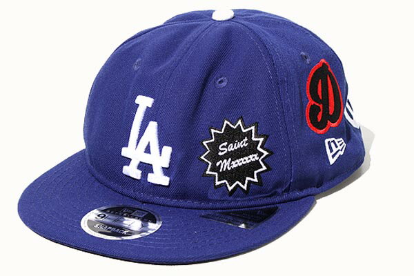 【中古】2025SS SAINTMICHAEL × NEW ERA セントマイケル ニューエラ MLB Retro Crown 9FIFTY Los Angeles Dodgers 'Dark Royal' ロサンゼルス ドジャース キャップ 帽子 OS SM-HR8-0000-C46 /● メンズ 【ベクトル 古着】 250614(4)