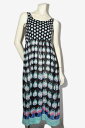 【中古】TSUMORI CHISATO bit ツモリチサト 総柄 ノースリーブ ワンピース ルームウェア M GREEN グリーン USP433 /◆☆ レデ...