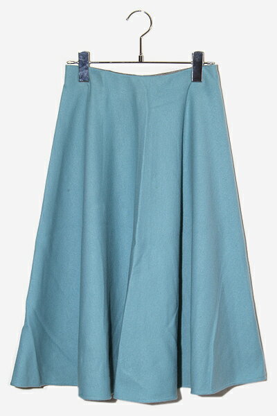 【中古】2021AW Viaggio Blu ビアッジョブルー メルトンスムースサーキュラースカート 1 BLUE ブルー 2611-17086 /◆☆ レディース 【ベクトル 古着】 250911