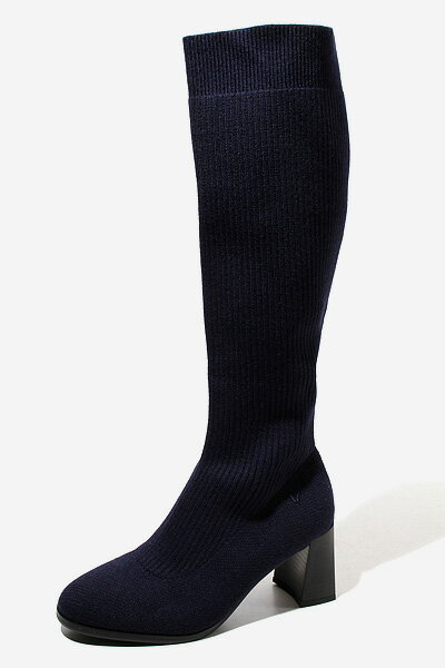 【中古】22.5cm 未使用品 VIVAIA ビバイア Tessa ラウンドトゥ 撥水加工 ウール ミッドカーフ ブーツ E..