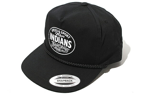 【中古】未使用品 TOKYO INDIANS 東京インディアンズ スナップバック キャップ 帽子 F BLACK ブラック /● メンズ 【ベクトル 古着】 251120