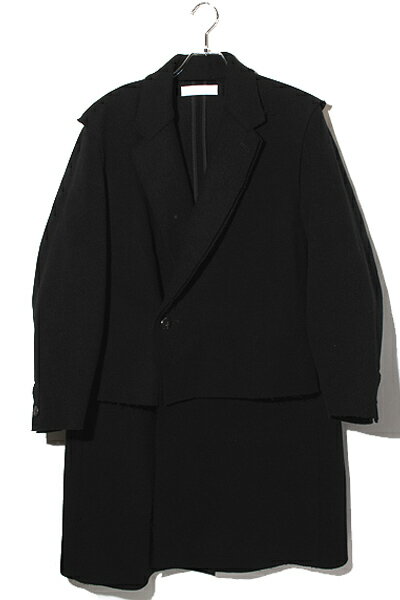 【中古】2020AW ETHOSENS × Lui's エトセンス ルイス ダブルブレストコート M BLACK ブラック /◆メンズ 【ベクトル 古着】 251126