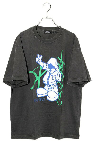 Rakuten - 【中古】X-LARGE エクストララージ PIGMENT DYED PEACE AND FORTUNE S/S TEE ピグメントダイ ピースアンドフォーチューン 半袖Tシャツ カットソー L BLACK ブラック 101251011025 /◆ メンズ 【ベクトル 古着】 260430