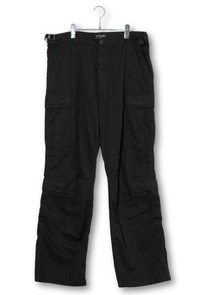 Rakuten - 【中古】2023AW BALENCIAGA バレンシアガ FLARED CARGO PANTS フレアカーゴパンツ M BLACK ブラック A12P 814567 TRP09 1000 /● メンズ 【ベクトル 古着】 260430