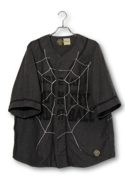 Rakuten - 【中古】2025SS kapital キャピタル Cotton Wool Great Kountry Baseball Shirt (KOUNTRY DREAM CATCH Remake) コットン ウール グレート カントリー ベースボールシャツ ONESIZE Grey グレー K2505SS215 /● メンズ 【ベクトル 古着】 260607