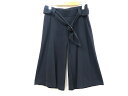 メイソングレイ MAYSON GREY ベルト付き ガウチョパンツ 1 黒 レディース 【中古】【ベクトル 古着】 171228 ベクトル 新都リユース