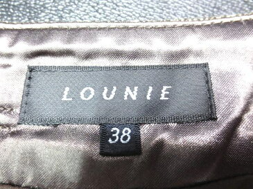 ルーニィ LOUNIE ラメ フリンジ フレア スカート 38 茶 レディース 【中古】【ベクトル 古着】 180925 ベクトル 新都リユース