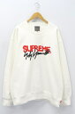 【中古】Supreme×Yohji Yamamoto シュプリーム×ヨウジヤマモト 2020AW Crewneck クルーネック スプレー ロゴ スウェット シャツ トレーナー XL 国内正規品 【ベクトル 古着】 220120