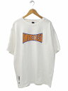 【中古】アヴィレックス AVIREX ロゴプリント 半袖 クルーネック コットン Tシャツ 2XL WHITE ホワイト 6123455 メンズ 【ベクトル 古着】 240427