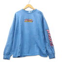 【中古】マウジー MOUSSY 裏毛 ロゴ刺繍 コットン スウェット トレーナー F ブルー レディース 【ベクトル 古着】 240930