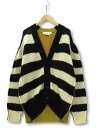 【中古】マルニ MARNI Mixed Striped Cardigan in Endive ミックス ボーダー カーディガン 46 (S) メンズ レディース...