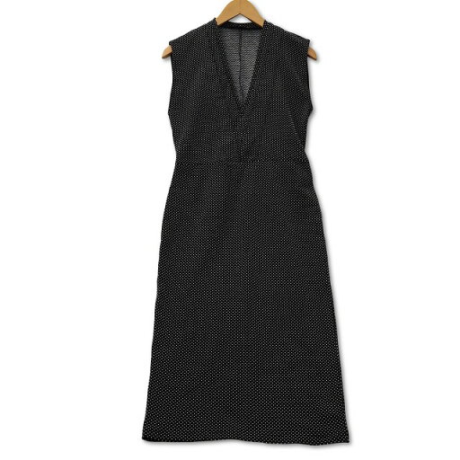 【中古】ザラ ZARA Vネック ドット ノースリーブ ワンピース S ブラック レディース 【ベクトル 古着】 250131 【中古】ザラ ZARA Vネック ドット ノースリーブ ワンピース S ブラック レディース 【ベクトル 古着】 250131
