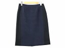 【中古】ボールジー BALLSEY トゥモローランド フェルト ジャガード 異素材 切替 膝丈 タイト スカート L NAVY/BLACK(ネイビー/ブラック) 秋冬 レディース 【ベクトル 古着】 250202(4)