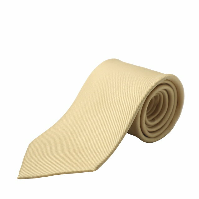 【中古】Men's 16e メンズ 16ク 無地 シルク ネクタイ BEIGE ベージュ メンズ 【ベクトル 古着】 250220
