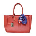 【中古】サマンサ&シュエット samantha&chouette Antoine レザー シンプル トート バッグ RED(レッド) レディース 【ベクトル 古...
