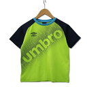 【中古】アンブロ UMBRO サッカー フットサル 半袖 トレーニングTシャツ 練習着 ライトグリーン 140 キッズ 【ベクトル 古着】 250307