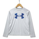 【中古】アンダーアーマー UNDER ARMOUR 1357601 ジュニア テックロゴフィル ロングスリーブ Tシャツ カットソー グレー M キッズ 【ベク...