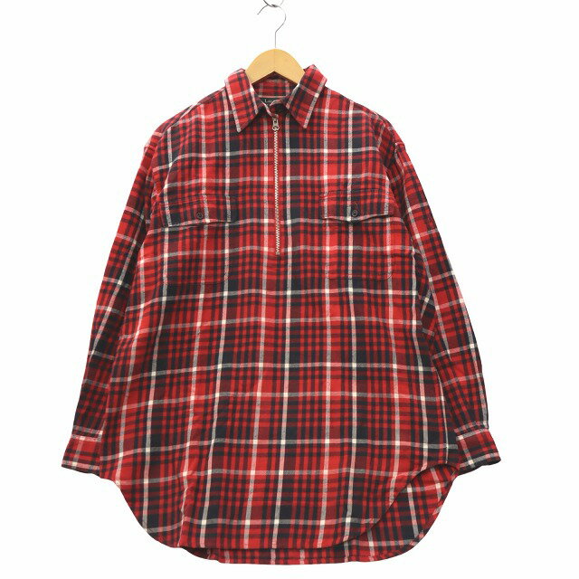 PEOPLESTYLE ハーフジップ フーディ 長袖 チェック柄 カジュアル 楽天市場】ハーフジップ 長袖 シャツ(柄チェック)の通販