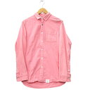 【中古】アズールバイマウジー AZUL by moussy ポケット 長袖 ボタンアップ コットン シャツ S PINK ピンク 2518SB30-0210 メ...