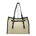 【中古】TRIDEEP トライディープ ロゴ型押し キャンバス トートバッグ BEIGE(ベージュ) レディース 【ベクトル 古着】 250327