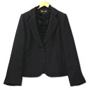【中古】TOKYO SOIR 東京ソワール フォーマル テーラードジャケット フリルブラウス セット 15 ブラック レディース 【ベクトル 古着】 25040...