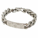 【中古】ルイヴィトン LOUIS VUITTON M00856 チェーンブレスレット モノグラム L SILVER(シルバー) メンズ 【ベクトル 古着】 25...