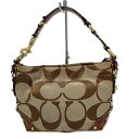 【中古】コーチ COACH 10619 シグネチャー ワンショルダーバッグ ベージュ レディース 【ベクトル 古着】 250411(4)