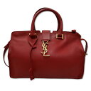 【中古】サンローラン パリ SAINT LAURENT PARIS 394461 レザー ベイビー カバス 2way ショルダー ハンドバッグ RED(レッド)...