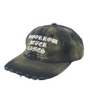 【中古】2024SS WASTED PARIS ウェステッドパリス 6 Cap Destroy Never Comes デストロイ ネバー カムズ 6パネル キ...