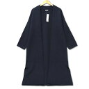 【中古】未使用品 ジーユー GU ニット ロング ガウン カーディガン 羽織 M ネイビー レディース 【ベクトル 古着】 250502