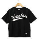 【中古】ホワイトソックス White Sox 半袖 クルーネック Tシャツ ブラック 150 キッズ 【ベクトル 古着】 250507