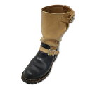 【中古】ウエスコ WESCO 90周年 ボス レザー エンジニアブーツ 8 1/2E(26.5cm) NAVY/BEIGE(ネイビー/ベージュ) メンズ 【ベクトル 古着】 250711