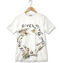 【中古】ジバンシィ GIVENCHY ミラージュロゴプリント Tシャツ クルーネック 半袖 BM70Y73002 ホワイト M レディース 【ベクトル 古着】 ...