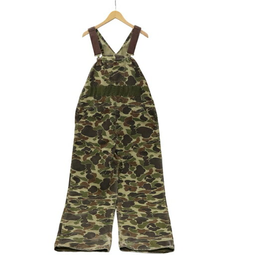 【中古】カーハート carhartt 80s ヴィンテージ 迷彩柄 ダックハンター オーバーオール 40×32 KHAKI カーキ BU103 メンズ 【ベクトル 古着】 250829 【中古】カーハート carhartt 80s ヴィンテージ 迷彩柄 ダックハンター オーバーオール 40×32 KHAKI カーキ BU103 メンズ 【ベクトル 古着】 250829