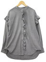 【中古】RosyMonster ロージーモンスター warmy ruffle tunic ウォーミー ラッフル チュニック F GRAY(グレー) 春秋 レディース 【ベクトル 古着】 250902