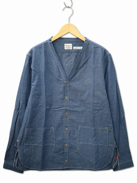 【中古】アナクロノーム anachronorm NEP CHAMBRAY SHIRT-CARDIGAN ネップ シャンブレー シャツ カーデ..