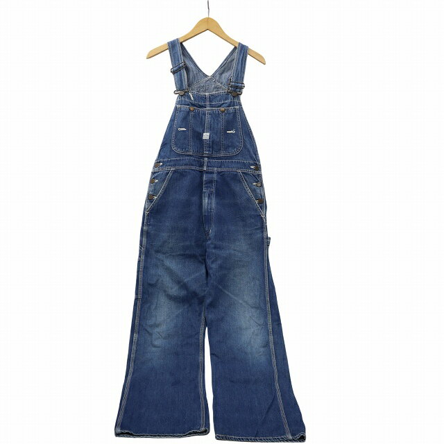 【中古】ワールドワーカーズ WORLD WORKERS ストレート デニム オーバーオール サロペット INDIGO インディゴ C-OY-3513 メンズ 【ベクトル 古着】 251030