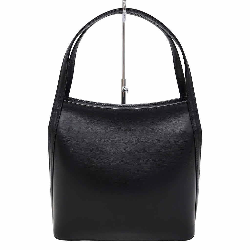 【中古】YUKIKO KIMIJIMA ユキコ キミジマ レザー フォーマル ハンドバッグ BLACK(ブラック) レディー..