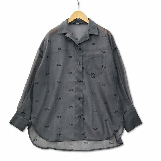Rakuten - 【中古】エモダ EMODA 042320440401-01 クロスeエアリーシャツ シアー ロングスリーブシャツ ブラック F レディース 【ベクトル 古着】 260421