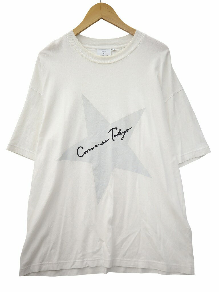 Rakuten - 【中古】コンバース CONVERSE ビッグスター プリント ビッグシルエットTシャツ カットソー 4 WHITE(ホワイト) 春夏 メンズ 【ベクトル 古着】 260521