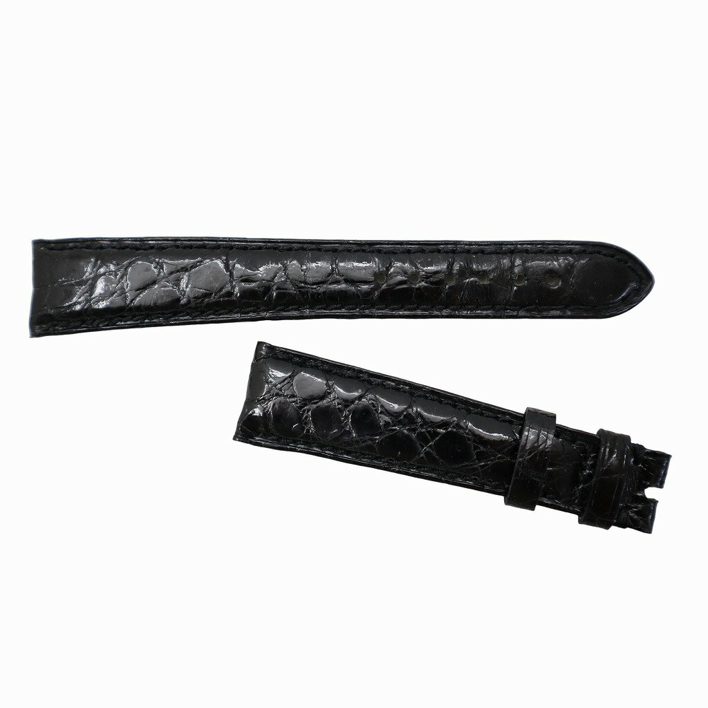 樂天商城 - 【中古】ブルガリ BVLGARI クロコ型押し レザー ハンドベルト 純正替えベルト BLACK(ブラック) 【ベクトル 古着】 260608