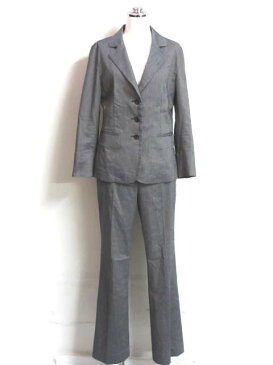セーヌドゥー SCENE DEUX リネン混 スカート パンツ スーツ 3ピース セットアップ 9 レディース 【中古】【ベクトル 古着】 181201 ベクトル 新都リユース