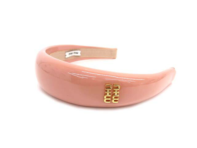 【中古】ミュウミュウ miumiu 5IH025 パテントレザー ヘッドバンド カチューシャ レディース 【ベクトル 古着】 250503のサムネイル