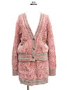 【中古】シャネル CHANEL 22AW ケーブルニット カーディガン スカート セットアップ ココマーク P73535/P73533 レディース 【ベクトル ...
