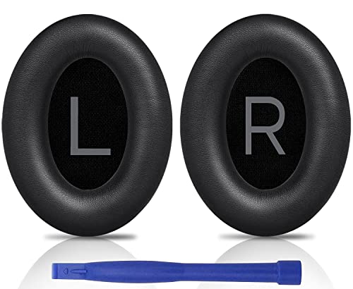 SOULWIT イヤーパッド イヤークッション、Bose QuietComfort 45 (QC45) headphones 用 交換パッド ワイヤレスヘッドホン 耳当て 耳パッド ソフトレザー ノイズアイソレーション 高密度フォーム (ブラック) SOULWIT イヤーパッド イヤークッション、Bose QuietComfort 45 (QC45) headphones 用 交換パッド ワイヤレスヘッドホン 耳当て 耳パッド ソフトレザー ノイズアイソレーション 高密度フォーム (ブラック)
