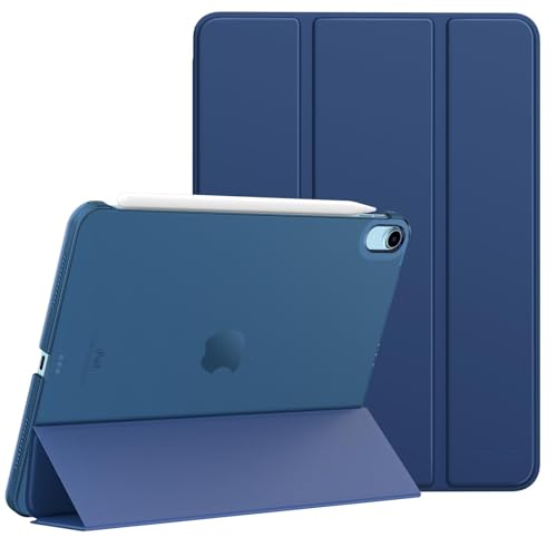 MoKo iPad Air 11インチ ケース(2024) / iPad Air5/4 10.9インチ ケース 11インチiPad Air(M2) iPad Air第5/4世代 10.9 カバー 半透明 オートスリープ ApplePencilPro/第2世代ペアリング&充電対応 三折りスタンド PUレザー